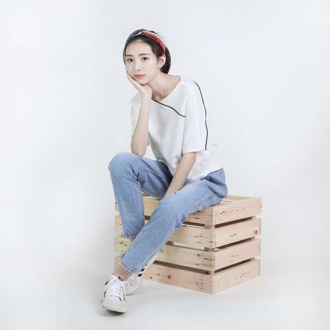 Locus 轨迹出芽不对称上衣_8SF002_白 - 女装上衣 - 棉 白色
