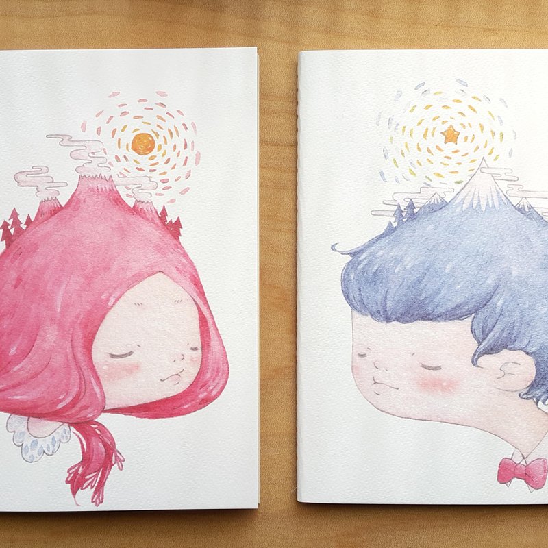 冰山 火山  大本A5 方格笔记本 - 笔记本/手帐 - 纸 白色