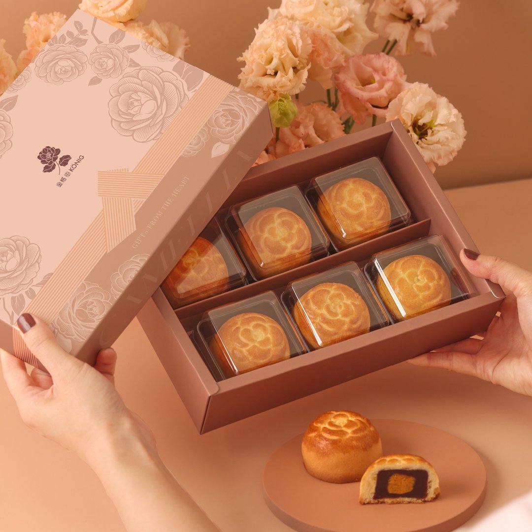 【金格食品】山茶花菠萝蛋黄酥礼盒 - 蛋糕/甜点 - 其他材质 粉红色