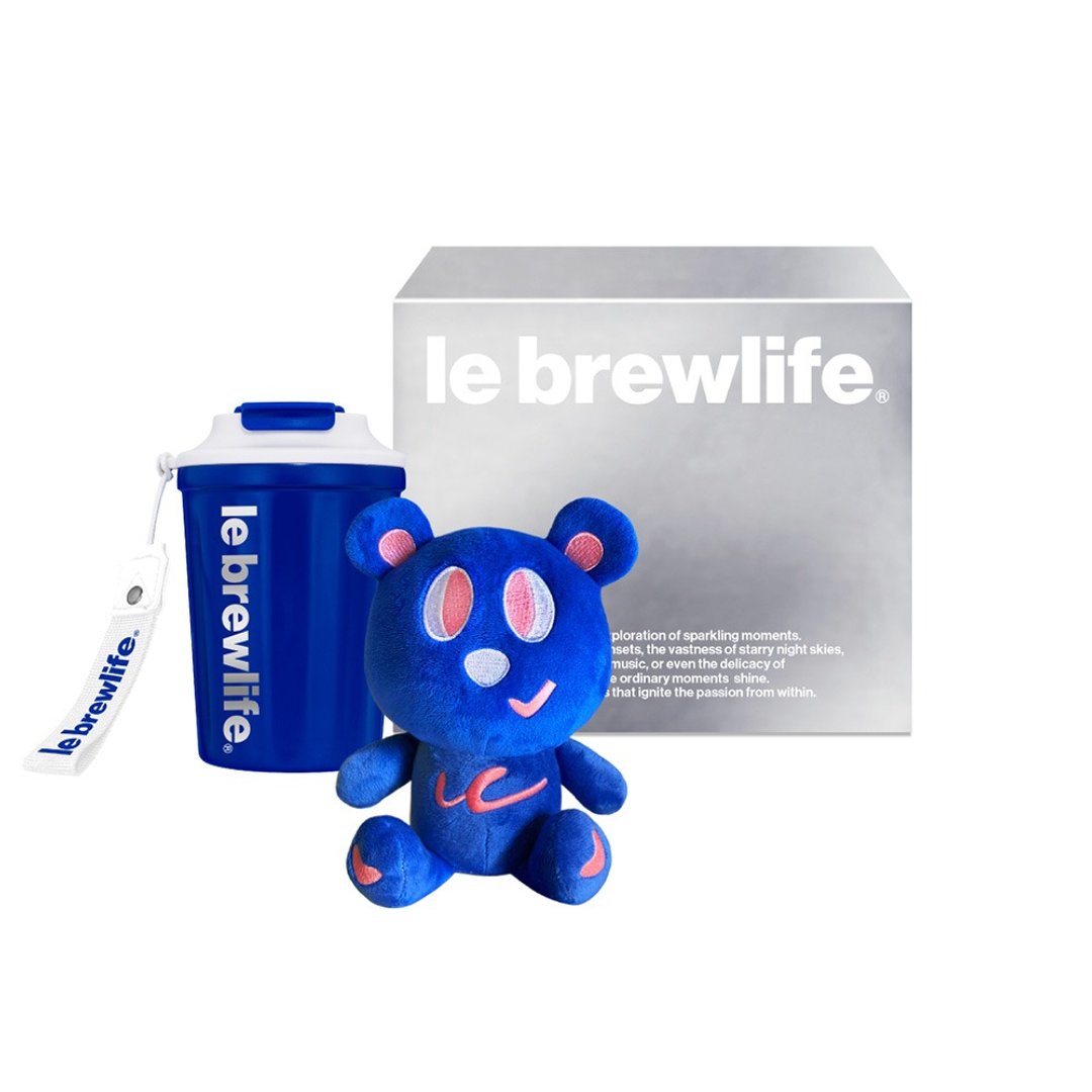 乐步 BLUE 熊玩偶咖啡保温随行杯礼盒【快速出货】 - 茶具/茶杯 - 浓缩/萃取物 