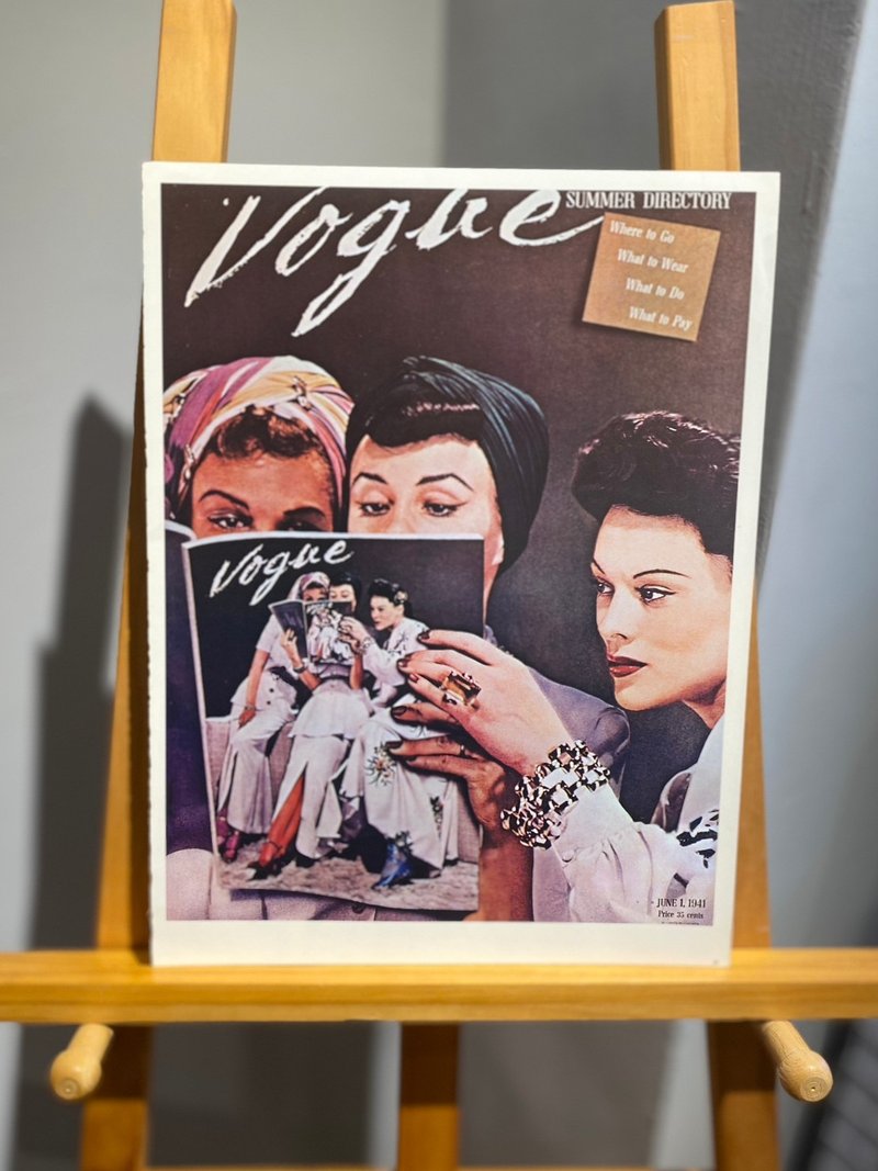 1941年VOGUE时尚杂志封面-1900-1970复刻海报精选图集(1978 出版) - 海报/装饰画/版画 - 纸 黑色