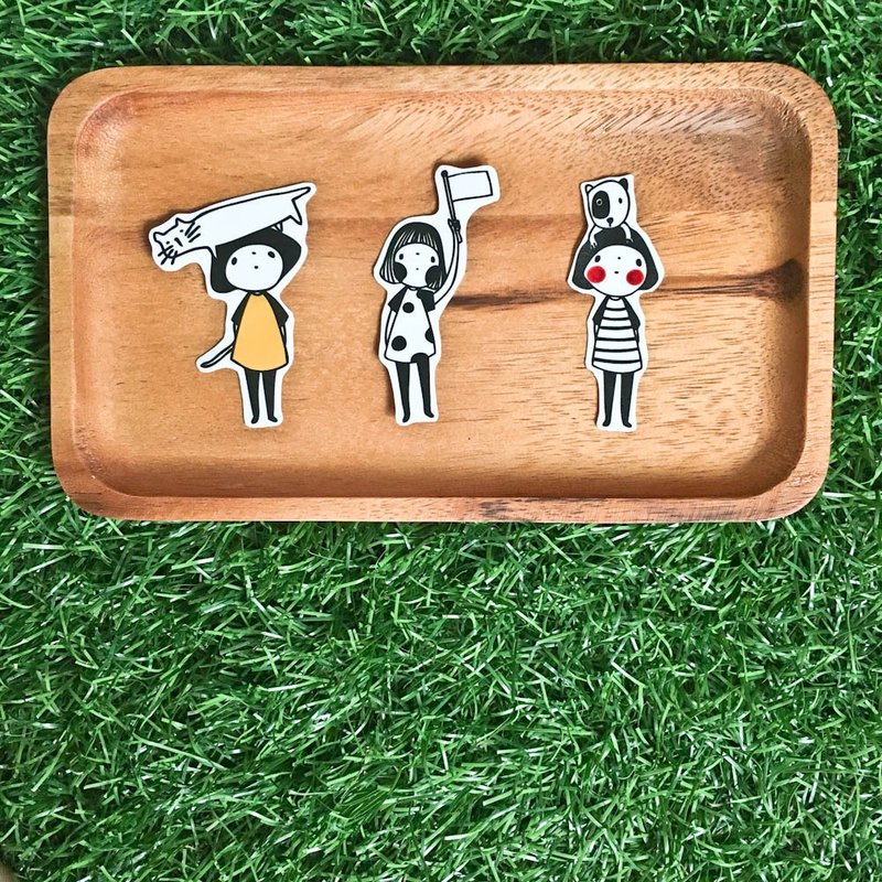 那没主题的 / 贴纸 (六款一组) - 贴纸 - 纸 多色