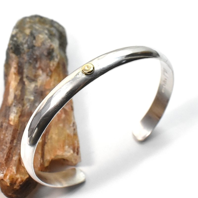 独一无二 K18 纯银圆弧手镯 No-7 - 手链/手环 - 其他金属 银色