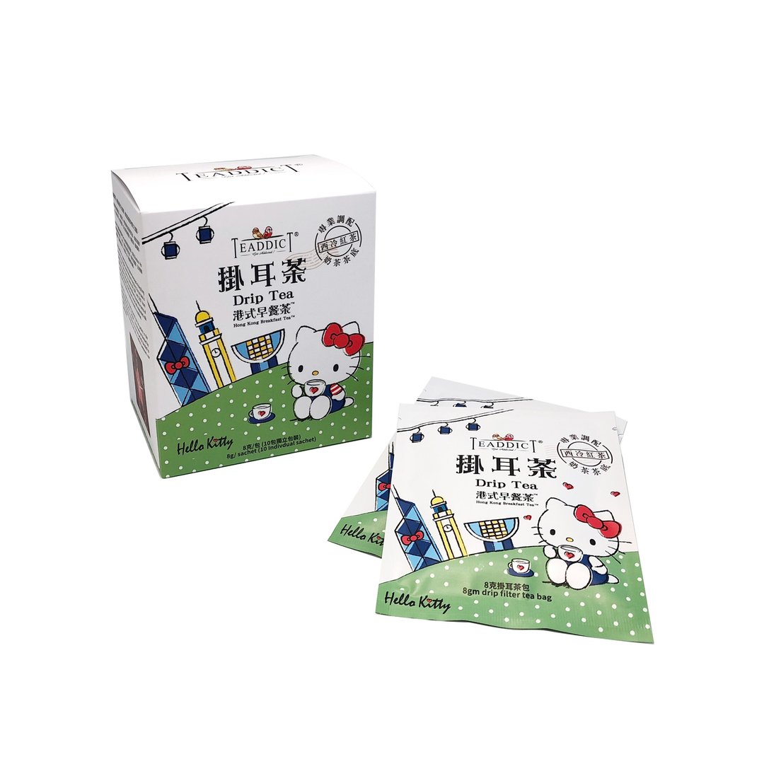 Hello Kitty茶游香港-挂耳茶 TEADDICT 港式早餐茶 (奶茶茶胆) - 茶 - 新鲜食材 多色