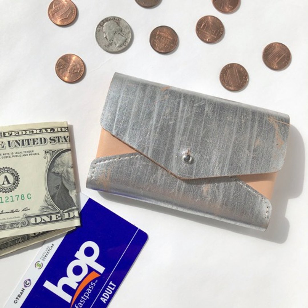 [1 limited edition] Leather mini wallet that makes it easy to find coins Belgian leather Travel Wallet for Christmas gifts - 皮夹/钱包 - 真皮 