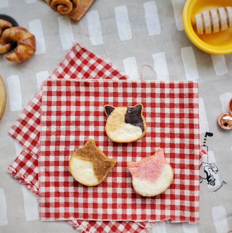 【体验】【二人成团】初级课-日系猫土司 手作课程 桃园 - 编织/羊毛毡/布艺 - 羊毛 