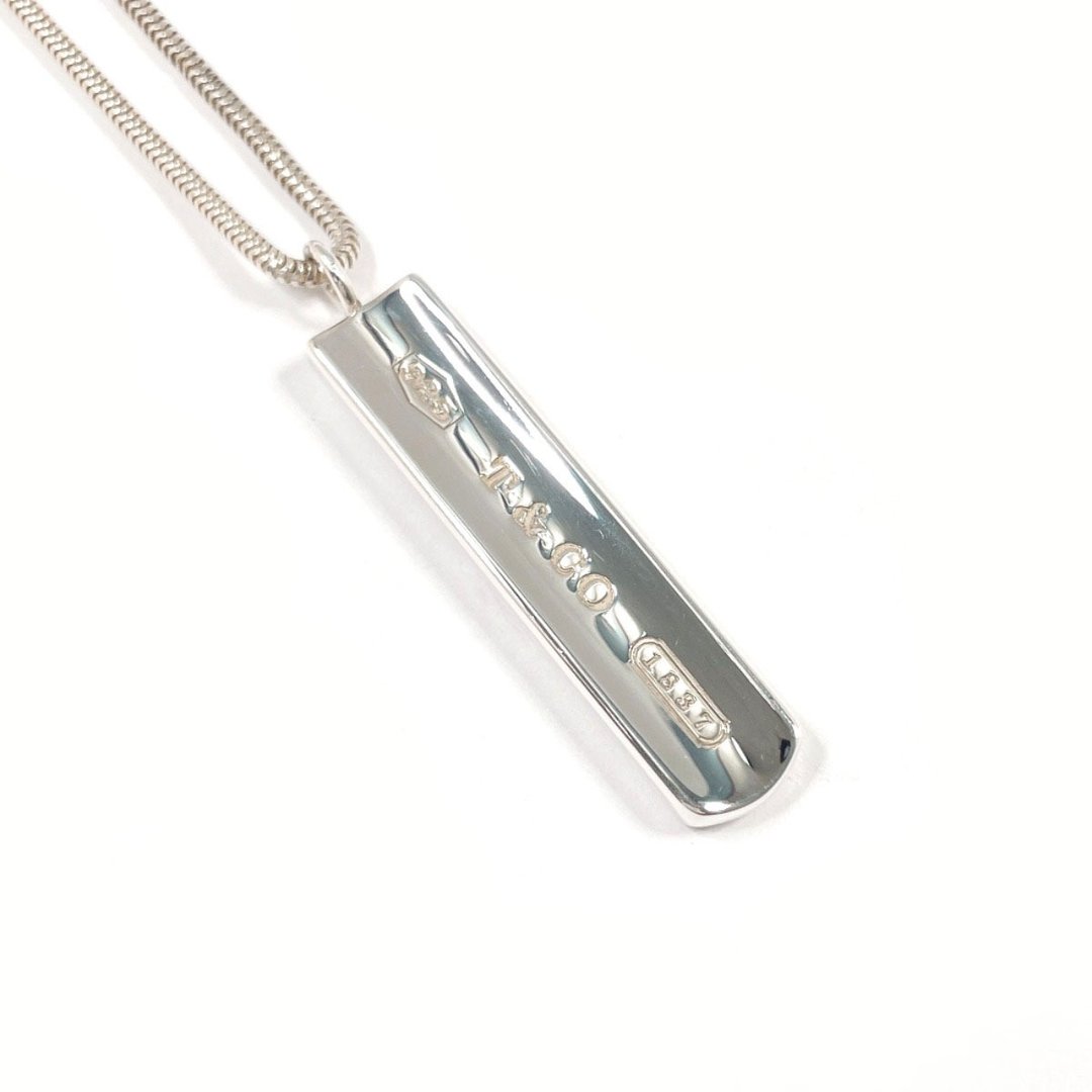【日本直送．近全新美品】蒂芙尼 TIFFANY&Co. 项链 1837 条状坠饰 925纯银 饰品 珠宝 - 项链 - 纯银 银色