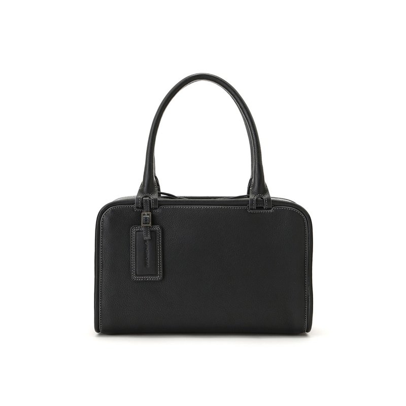 Ren 两用手提包-碳黑色 - 手提包/手提袋 - 真皮 黑色
