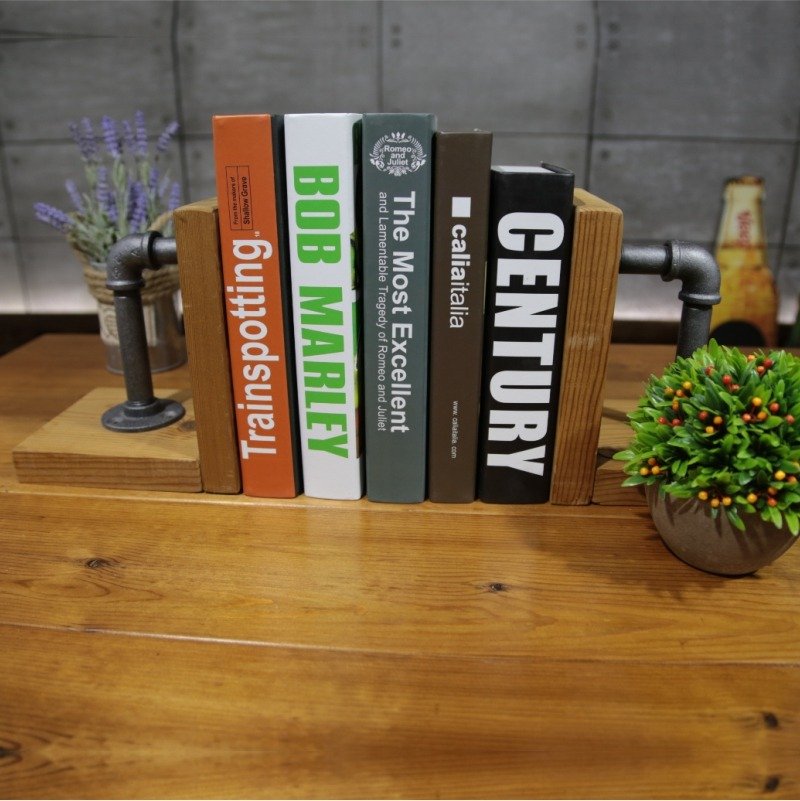 loft复古水管工业风桌面书架书档 - 书架/书挡 - 其他金属 