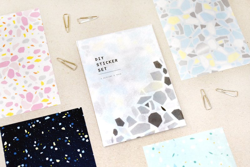 DIY自剪装饰贴纸(物.伪装术) - 4入组 - 贴纸 - 纸 