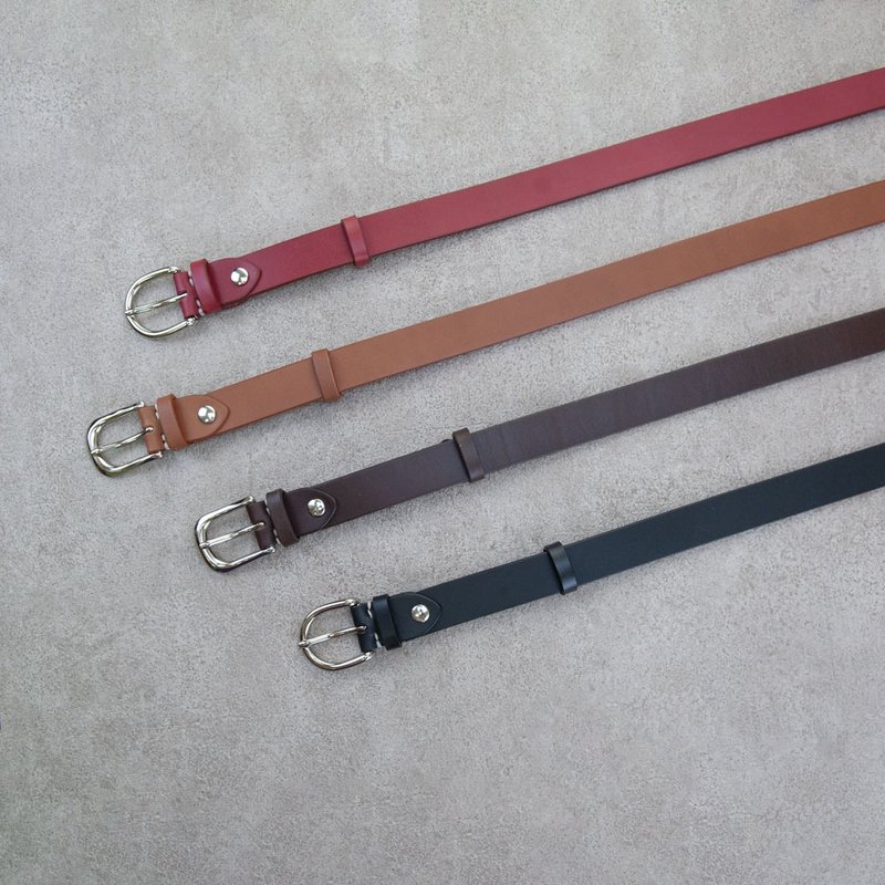 皮带 belt 真皮 腰带 25mm 定制礼物 男女用 礼物 - 皮带/腰带 - 真皮 多色