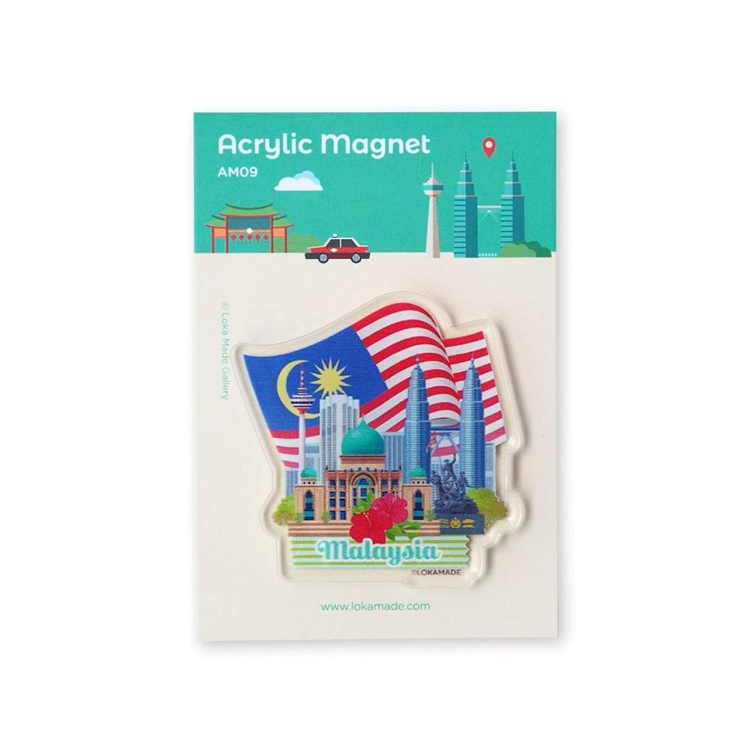 伴随马来西亚成长的建筑压克力磁铁 AM09 - 冰箱贴/磁贴 - 压克力 
