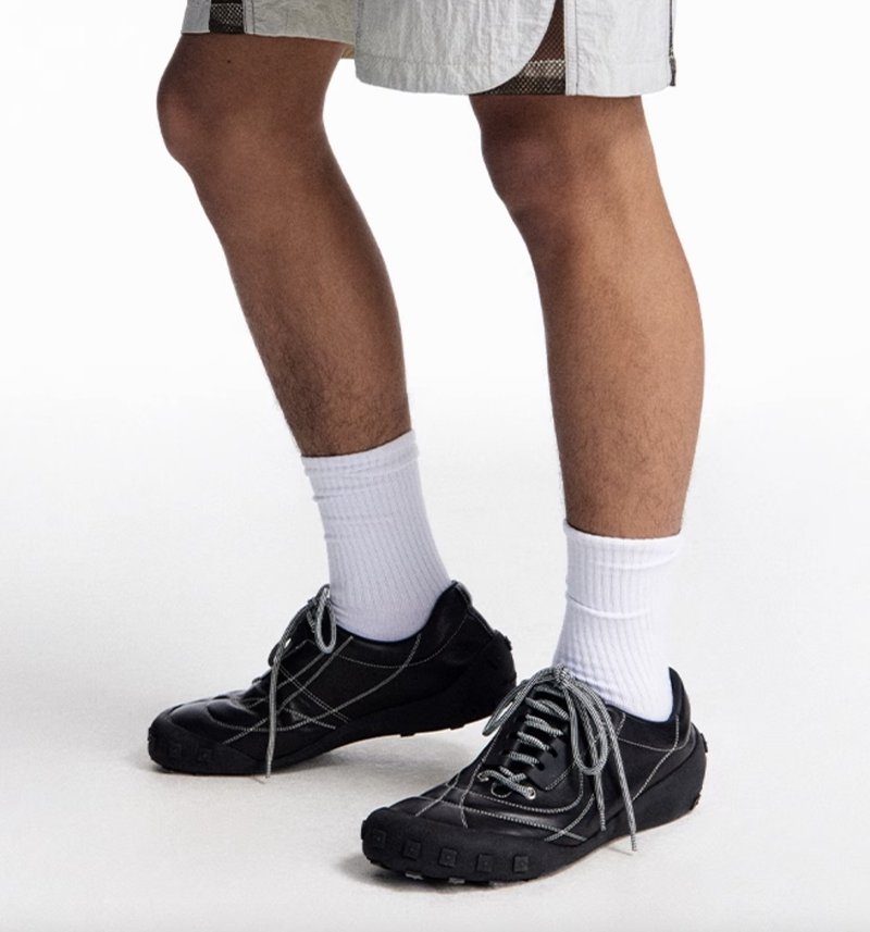 日系复古 / 多元维度运动鞋 赛车鞋 / 真皮 - 女款运动鞋/球鞋 - 真皮 黑色