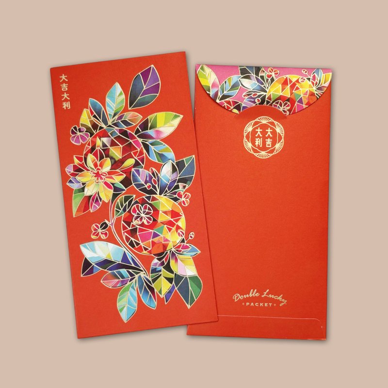 SRP021五福临门利是封 / 红包 / 10入 - 红包/春联 - 纸 多色