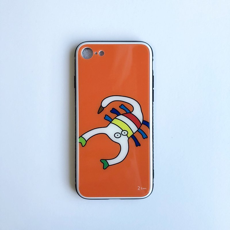 蝎子 iPhone 手机壳 - 手机壳/手机套 - 玻璃 橘色
