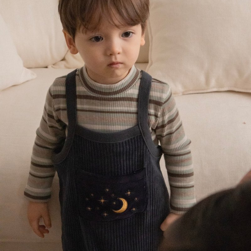 银河连身衣_卡其色/海军蓝/棕 - 童装裤 - 棉．麻 绿色