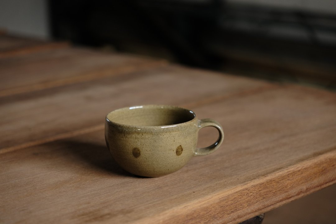 马克杯|点点青瓷圆杯 - 咖啡杯/马克杯 - 陶 绿色