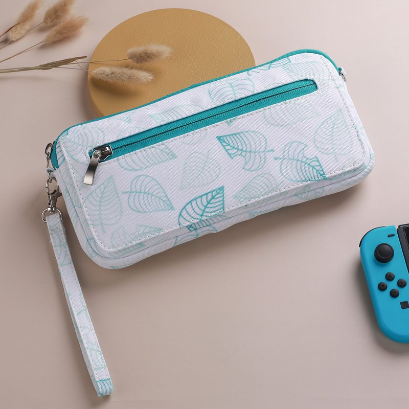 任天堂switch 2收纳包switch NS2保护包交换机软包白色叶子 - 数码小物 - 其他材质 绿色