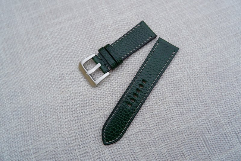 Dollaro墨绿 Isaac手工表带 一般款 applewatch 皆可订制 - 表带 - 真皮 绿色