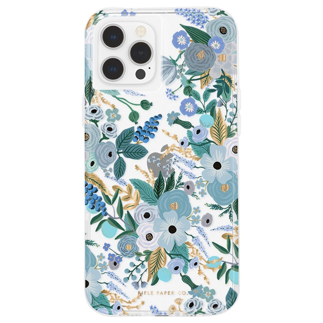 Rifle Paper Co.联名款 iPhone 13系列防摔抗菌保护壳-花园派对蓝 - 数码小物 - 其他材质 
