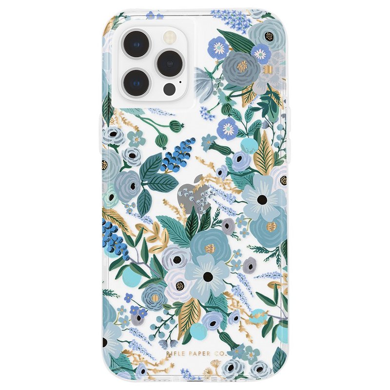Rifle Paper Co.联名款 iPhone 13系列防摔抗菌保护壳-花园派对蓝 - 数码小物 - 其他材质 