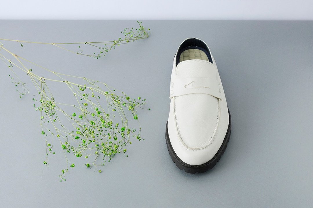 Relaxing Shoes Tatami Loafer Slippers Made in Japan Cowhide Leather Sandals Mule - 男款皮鞋 - 真皮 白色