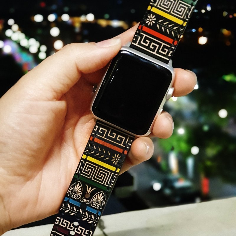 Watch Straps 22mm,24mm, HandStitched Handmade - 表带 - 真皮 黑色