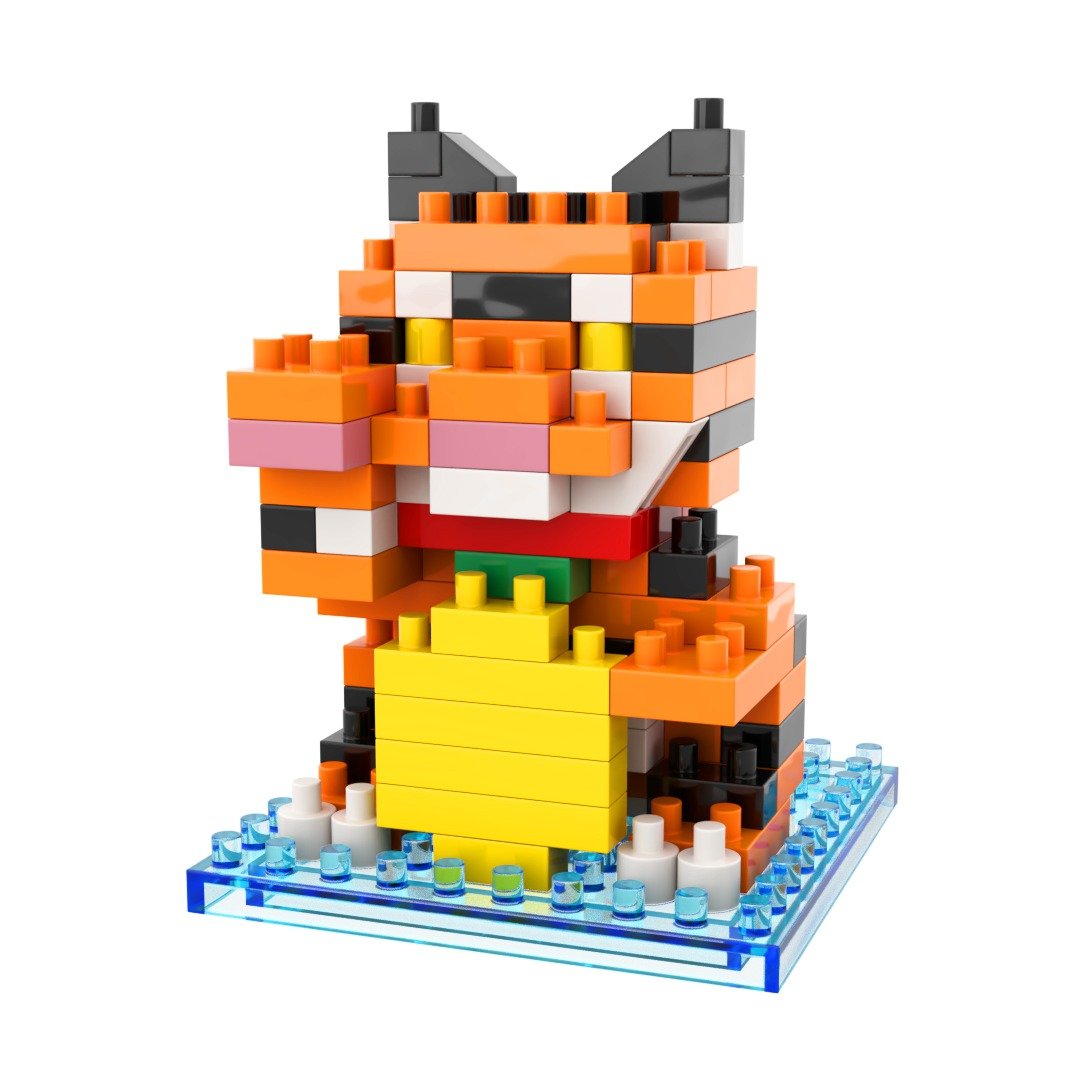 Archbrick 2022年虎年招财老虎微积木 Nanoblock - 桌游/玩具 - 塑料 多色