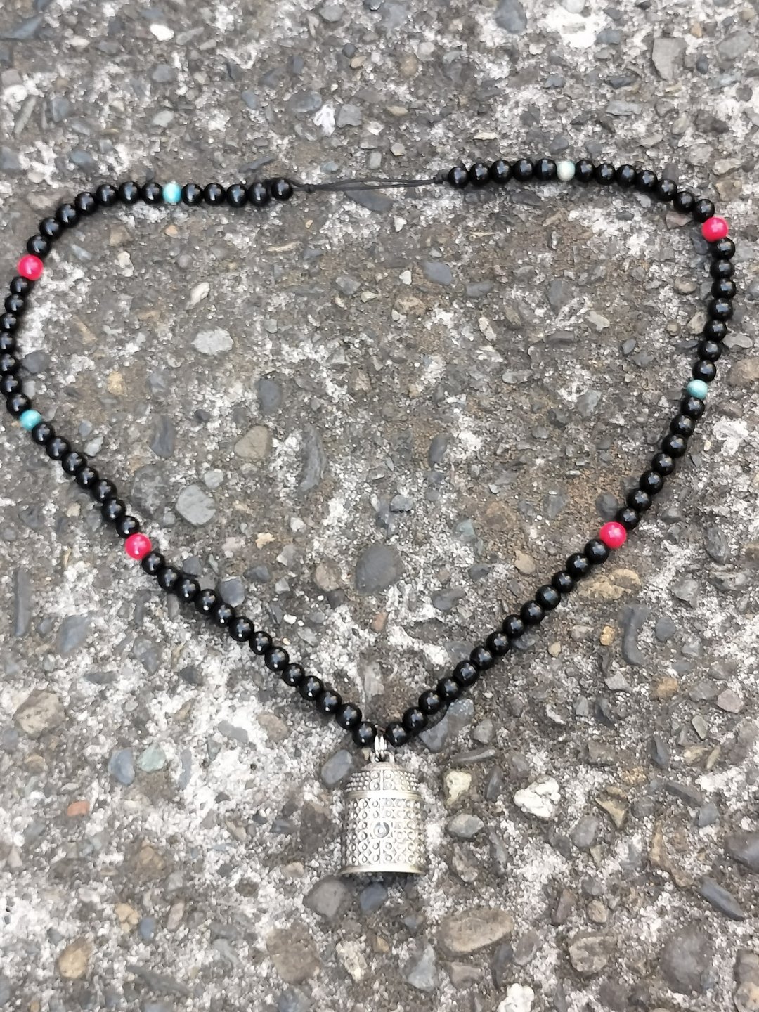 轰音的寺 Roaring Temple necklace silver925 with wood by GRYPHON - 项链 - 纯银 银色