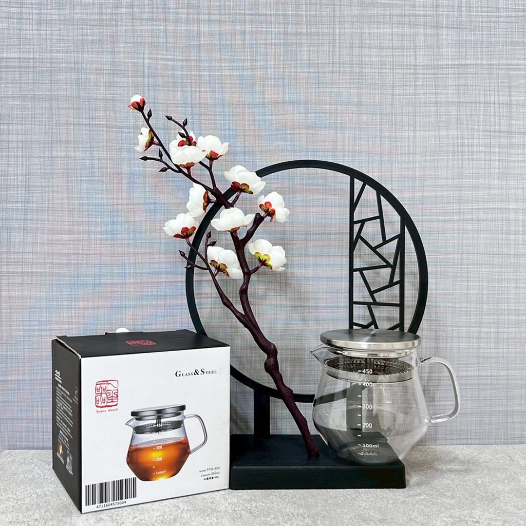 【易泡壶-小 450CC】耐热玻璃壶 I 304不锈钢 I 可拆 I 细密滤网 - 茶具/茶杯 - 其他材质 