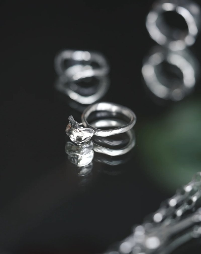 Sweet Pea Ring | 香豌豆戒指 - 戒指 - 纯银 