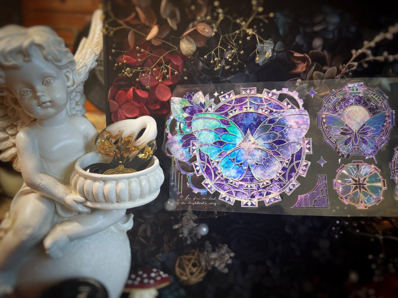 *莳柒NeverLand* 原创设计PET胶带 QUAD水晶套组 - 纸胶带 - 塑料 