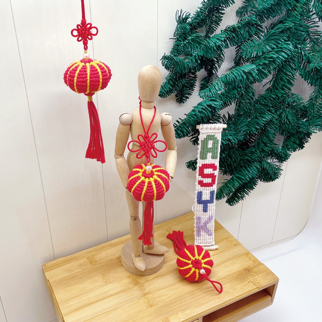 现货【灯笼 挂饰】中国结 l 吊饰/饰品/礼物 - 吊饰 - 棉．麻 红色