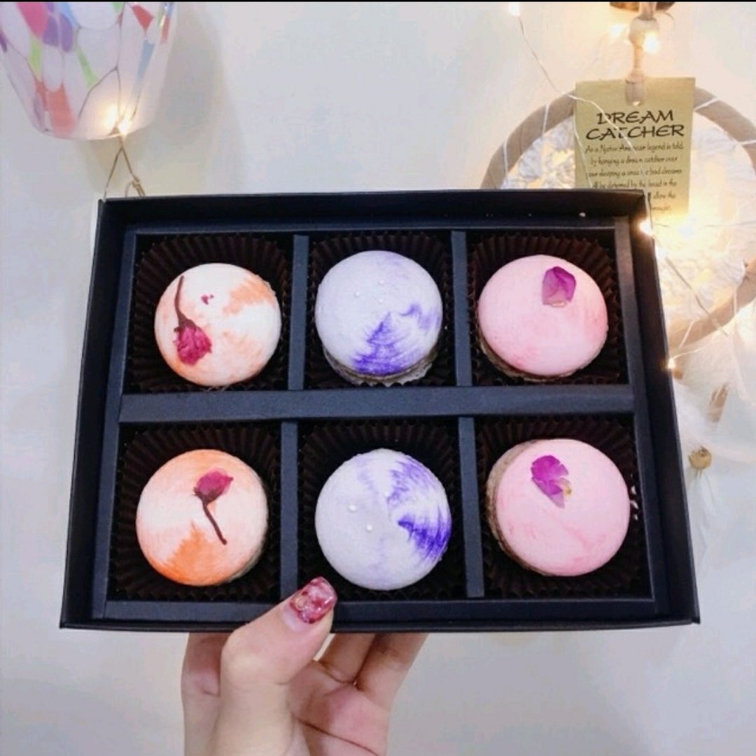 马卡龙8入礼盒 花草果香茶系例 - 蛋糕/甜点 - 新鲜食材 
