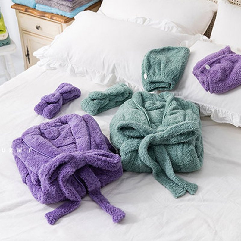 Lovel 7倍强效吸水抗菌超细纤维 浴帽 / 发带 - 其他 - 聚酯纤维 多色