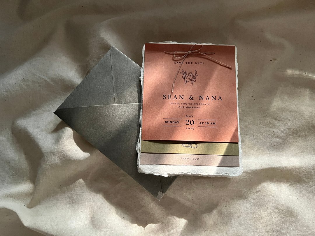 古法制作复古喜帖 - 喜帖 - 纸 