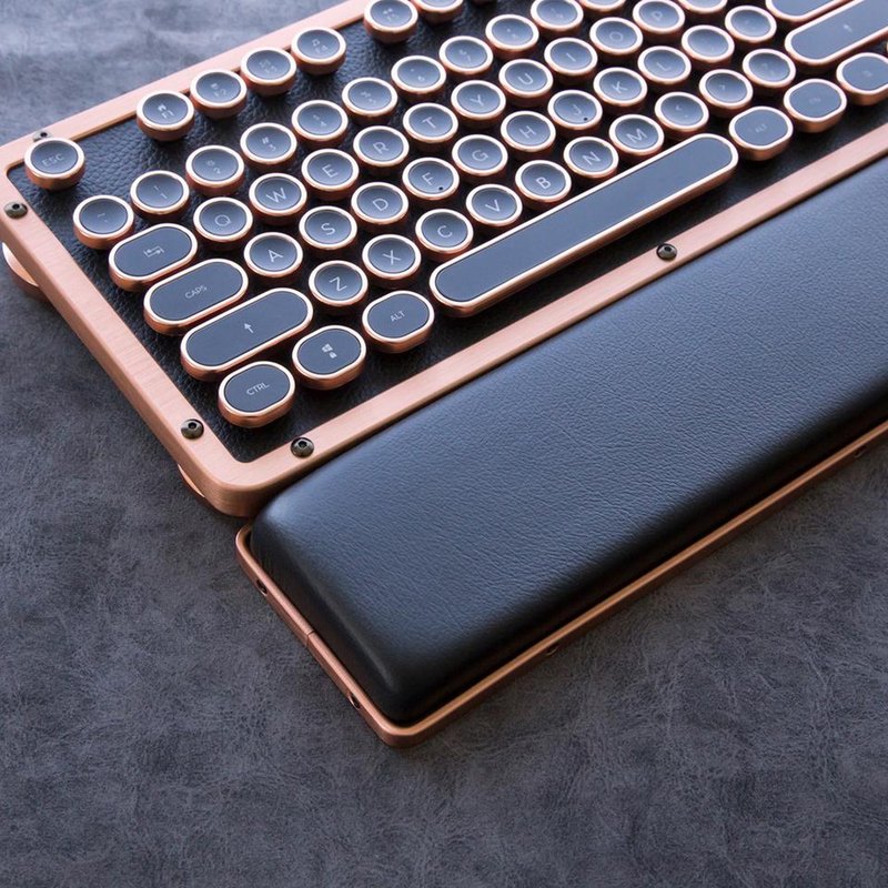 AZIO RETRO CLASSIC ARTISAN牛皮复古键盘手托(不含键盘) - 其他 - 真皮 黑色