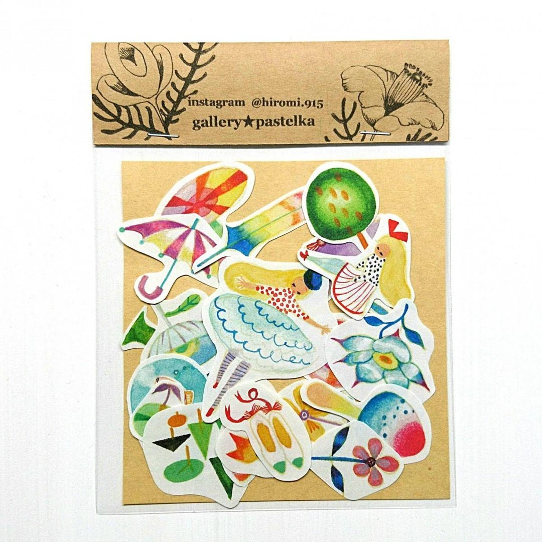 22 adult girl spring color flake stickers - 其他 - 纸 