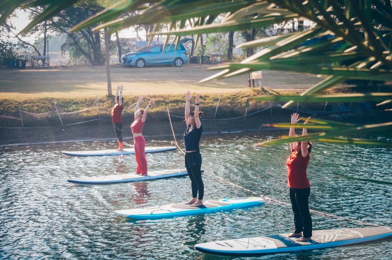 SUP瑜珈_水上瑜珈 - 户外/室内活动 - 其他材质 