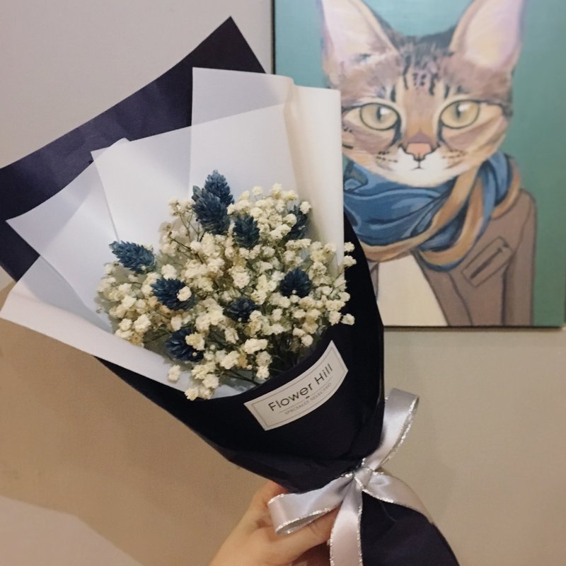 手捧星星-满天星干燥花束 毕业花束 质感包装 - 干燥花/捧花 - 植物．花 