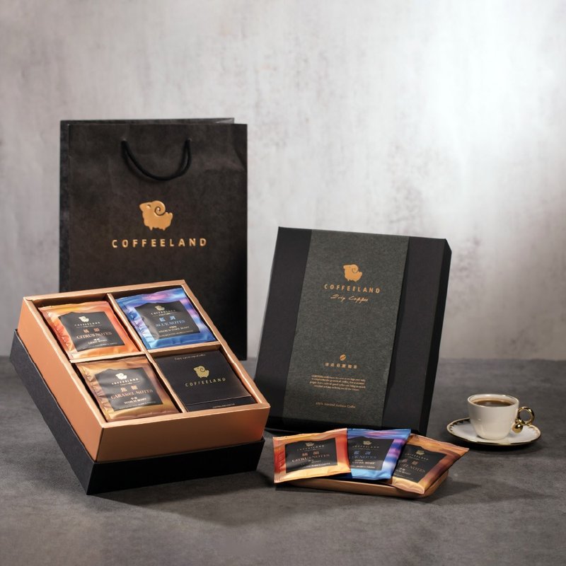 COFFEELAND | 精装礼盒-30入滤挂咖啡-金典款(橘韵/焦糖/蓝调) - 咖啡 - 新鲜食材 蓝色