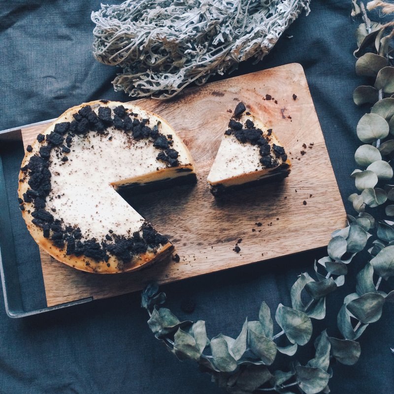 Oreo起士苦甜布朗尼蛋糕 Oreo Cheese Brownie Cake - 咸派/甜派 - 新鲜食材 咖啡色