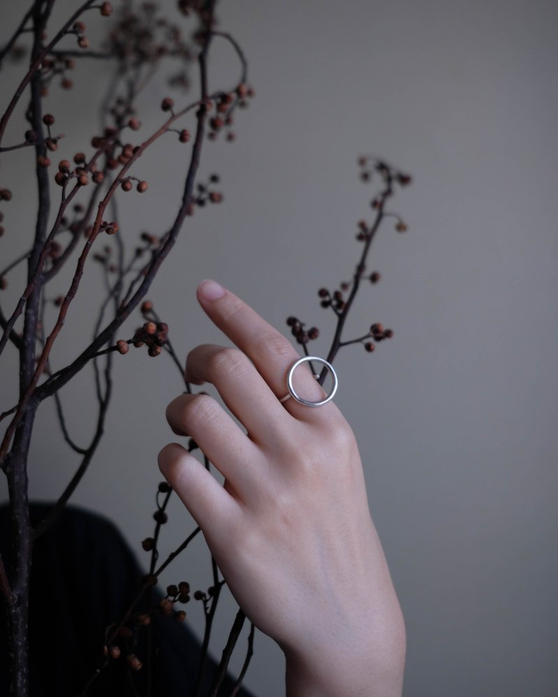 出日 纯银戒指 - 戒指 - 纯银 银色