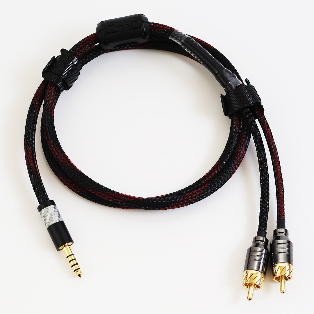 川木W197 专业级4.4转双RCA 平衡转双莲花头 音频线 佳耐美线材 - 其他 - 其他材质 