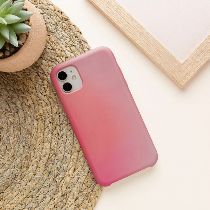 客制手机壳 iPhone 14 13 Pro Matte 复古复古抽象180橙红 - 手机壳/手机套 - 塑料 多色