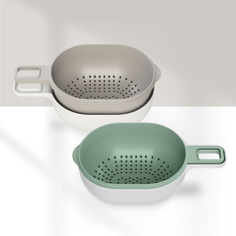 【粉色系列】水壳连筲箕套装 - 厨房用具 - 塑料 多色