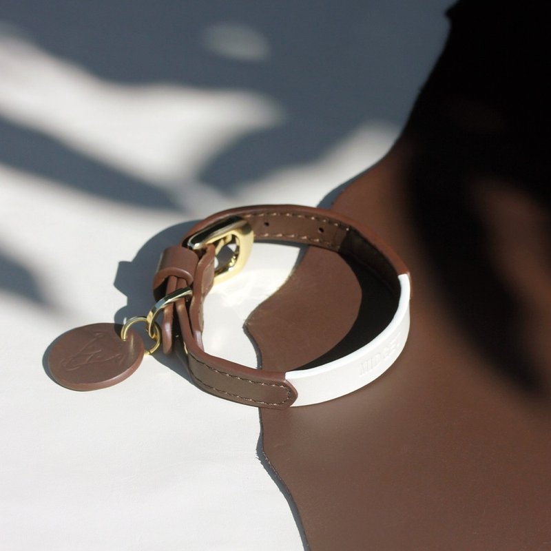 薄皮宠物项圈，真皮软皮，刻名字，狗项圈，猫项圈 - 项圈/牵绳 - 真皮 咖啡色