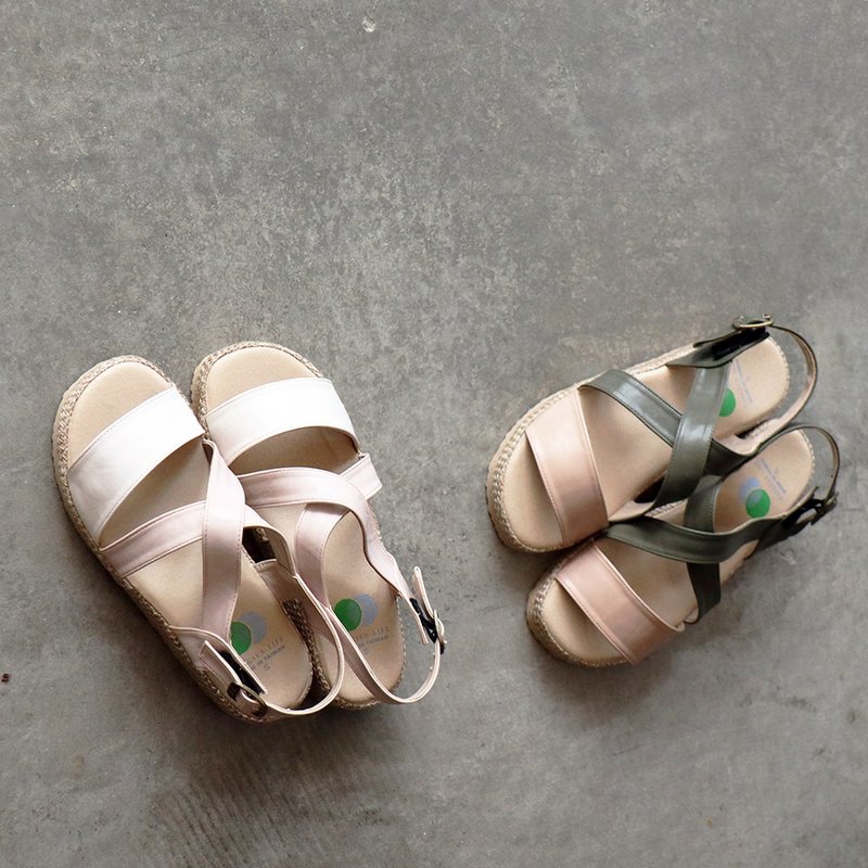 【夏日特惠7折】洋森生活 | 交叉绕带机能凉鞋-2色 - 男女凉鞋 - 人造皮革 