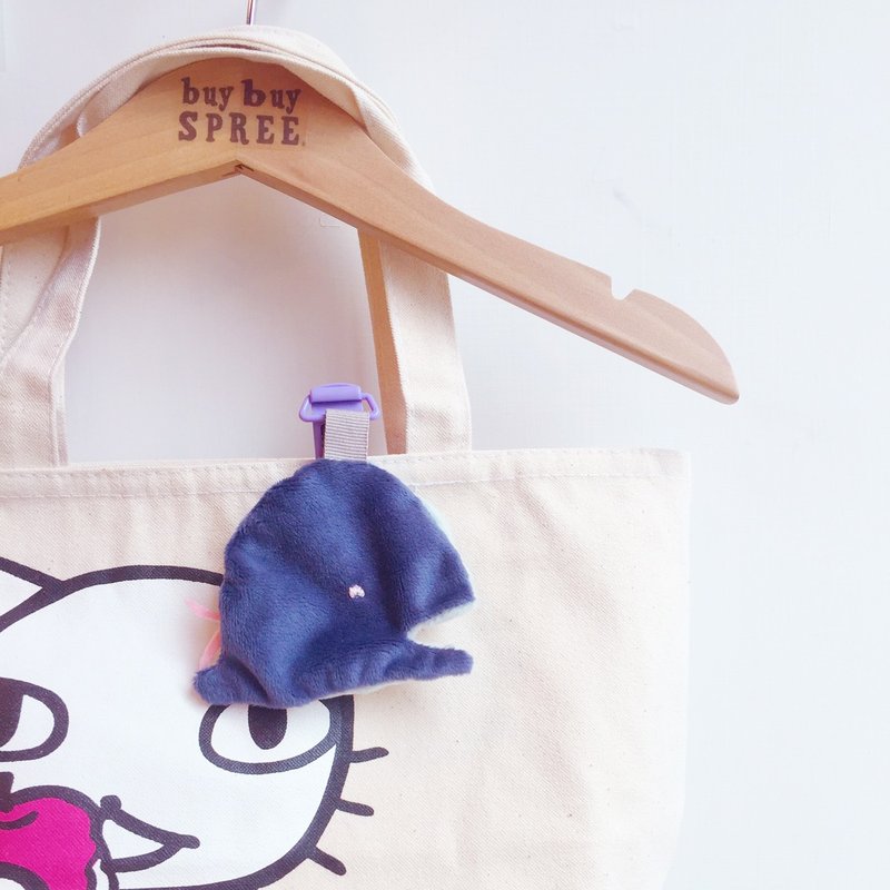 听鲸鱼唱歌 手作平安符袋 / 福袋 - 平安符/符袋 - 棉．麻 蓝色