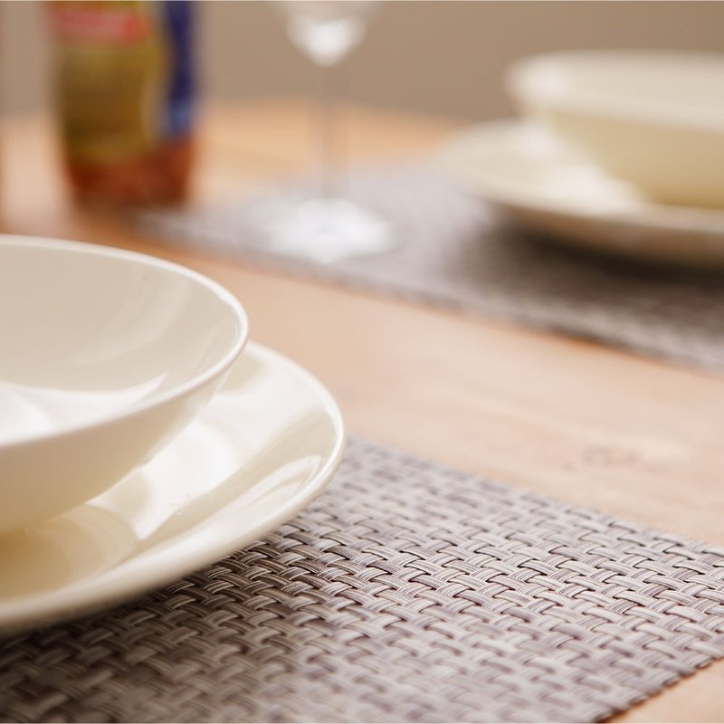 LOVEL 英伦手作风编织感餐垫 - 共2款 - 餐垫/桌巾 - 聚酯纤维 银色
